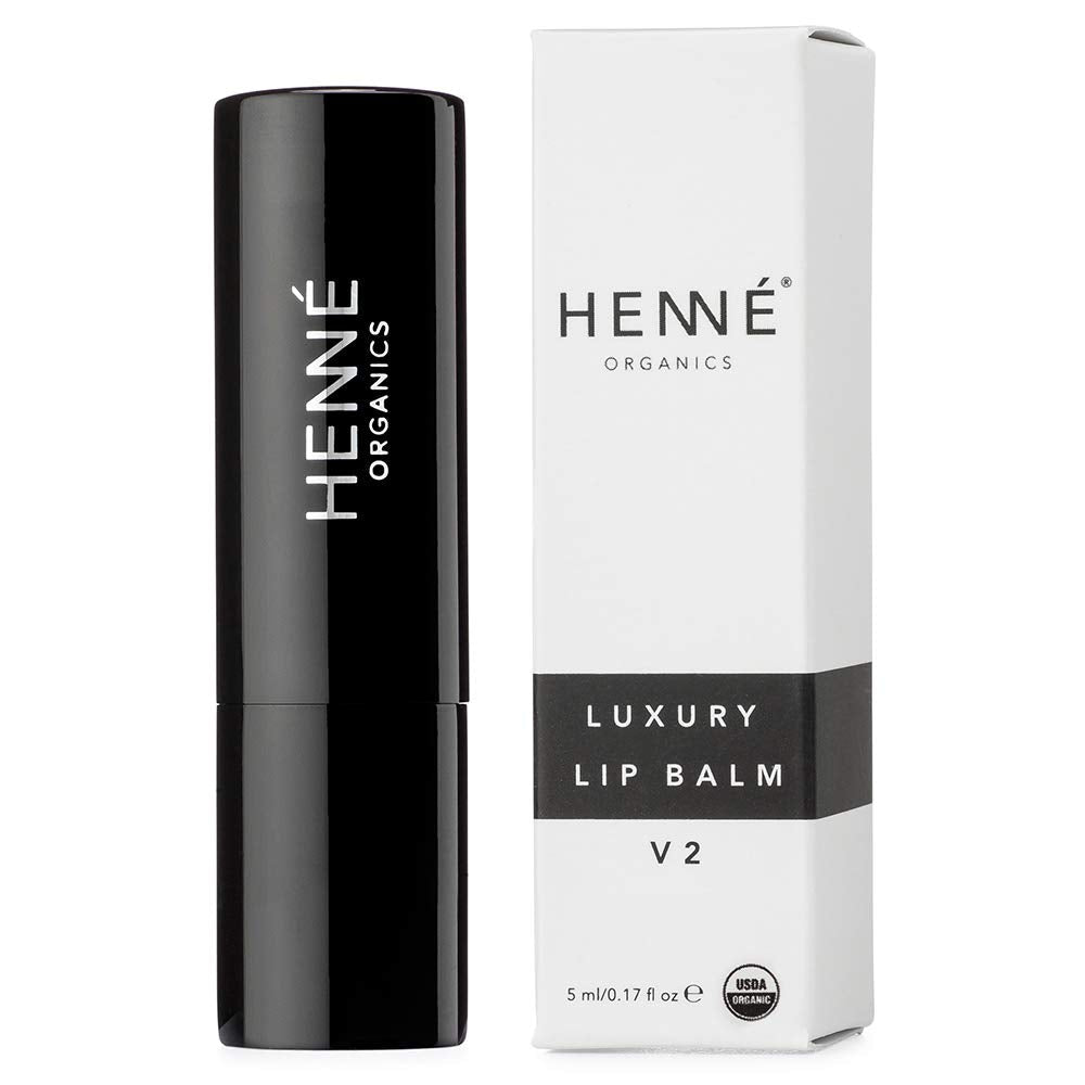 Henné Organics Luxury Lip Balm V2 - Natural and Organic Moisturizer - 0.15 Ounce Stick - TrustMedUSA
