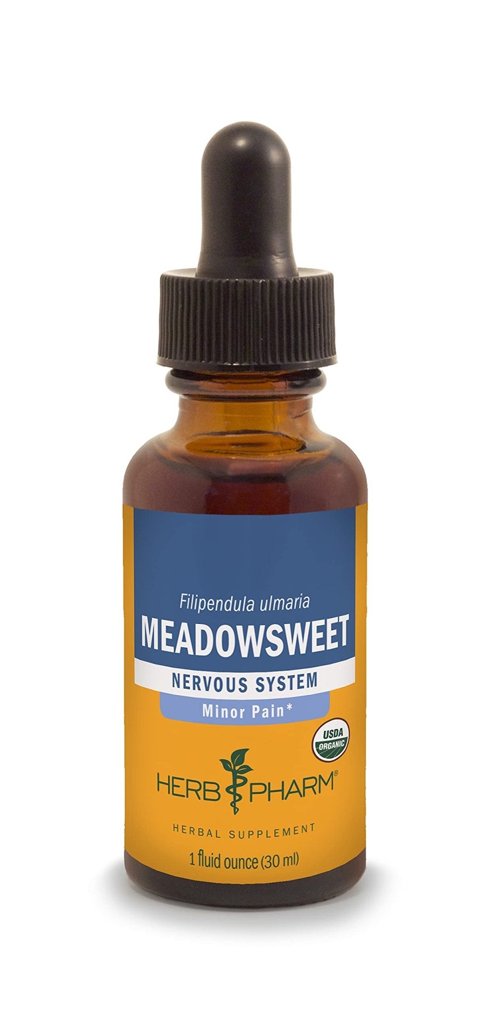 Herb Pharm Certified Organic Meadowsweet Liquid Extract for Minor Pain - 1 Ounce (DMEAD01) - TrustMedUSA