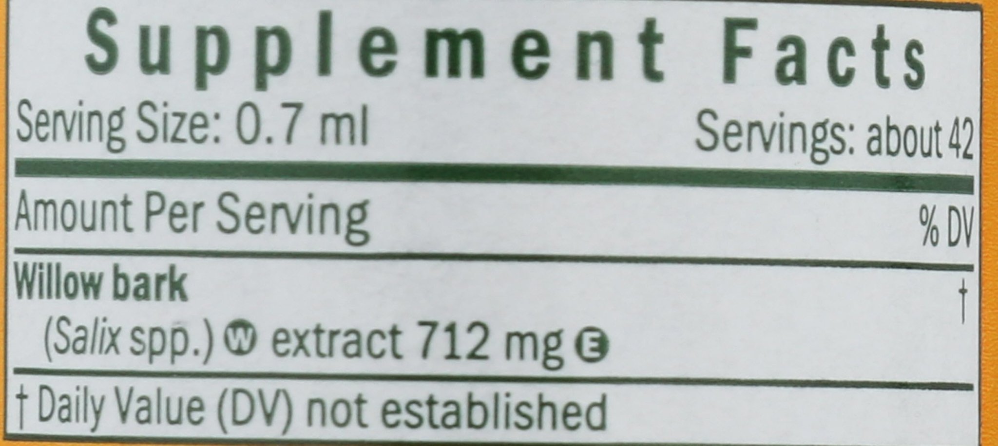 Herb Pharm Willow Bark Liquid Extract for Minor Pain - 1 Ounce (DWILL01) - TrustMedUSA