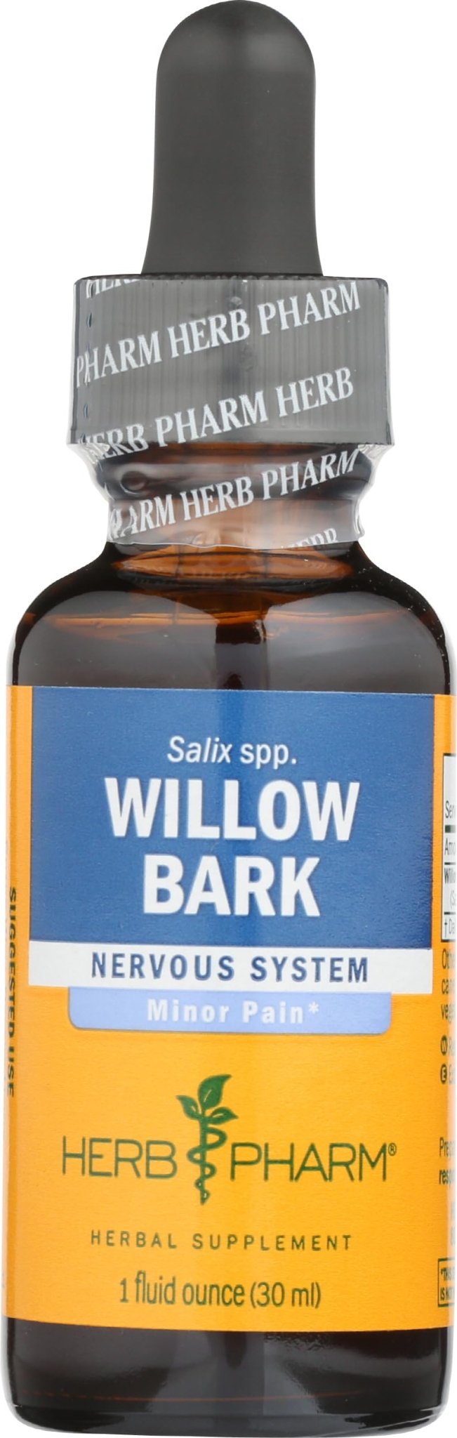 Herb Pharm Willow Bark Liquid Extract for Minor Pain - 1 Ounce (DWILL01) - TrustMedUSA