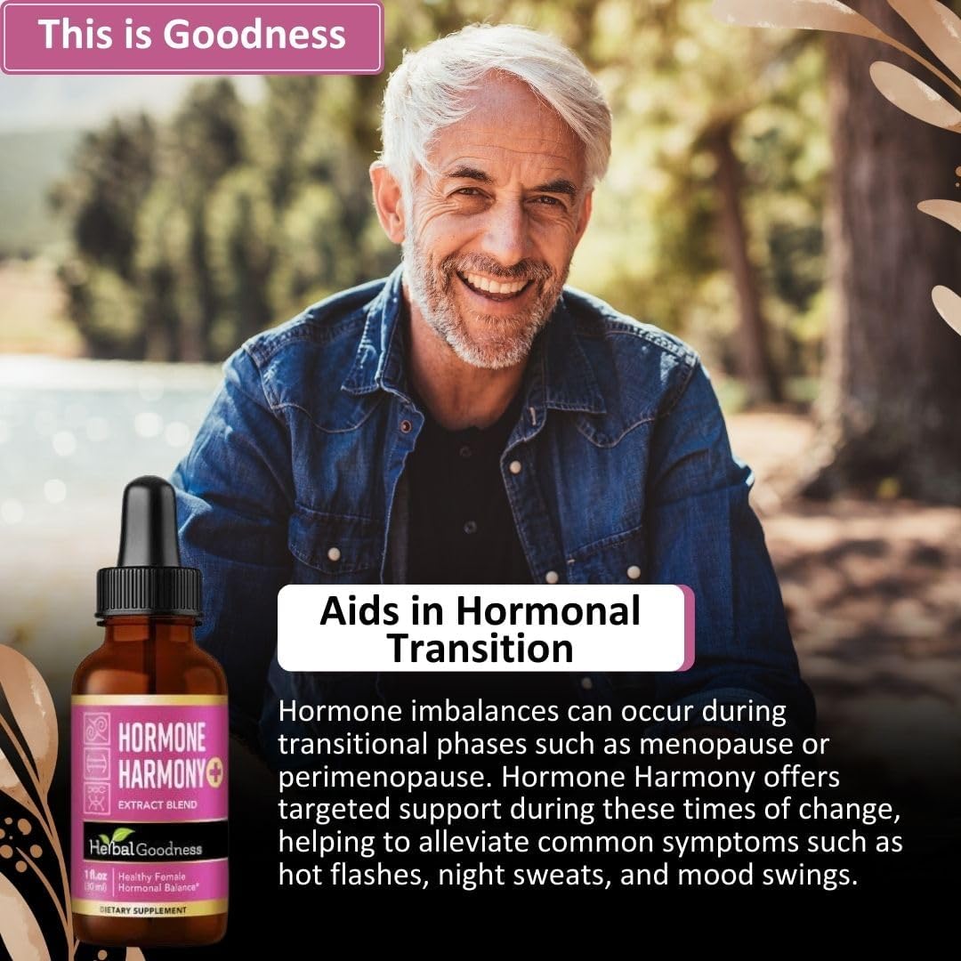 Herbal Goodness Female Support Supplement 1 Fl. oz – Natural Herbal Blend for Women’s Hormonal Health, Energy & Wellness – Adaptogenic Liquid Formula – Non-GMO, Gluten-Free – 1 Bottle - TrustMedUSA