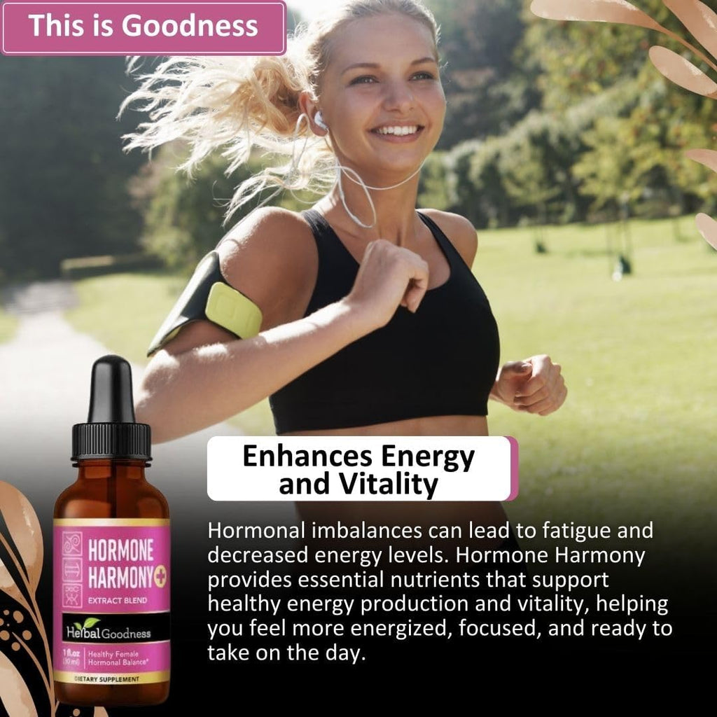 Herbal Goodness Female Support Supplement 1 Fl. oz – Natural Herbal Blend for Women’s Hormonal Health, Energy & Wellness – Adaptogenic Liquid Formula – Non-GMO, Gluten-Free – 1 Bottle - TrustMedUSA