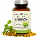 Herbal Roots Oil of Oregano - Made from Mediterranean Oregano Oil - 90 Easy to Swallow Softgel Capsules - Extra Strength 150mg - Maple Wellness Supplements