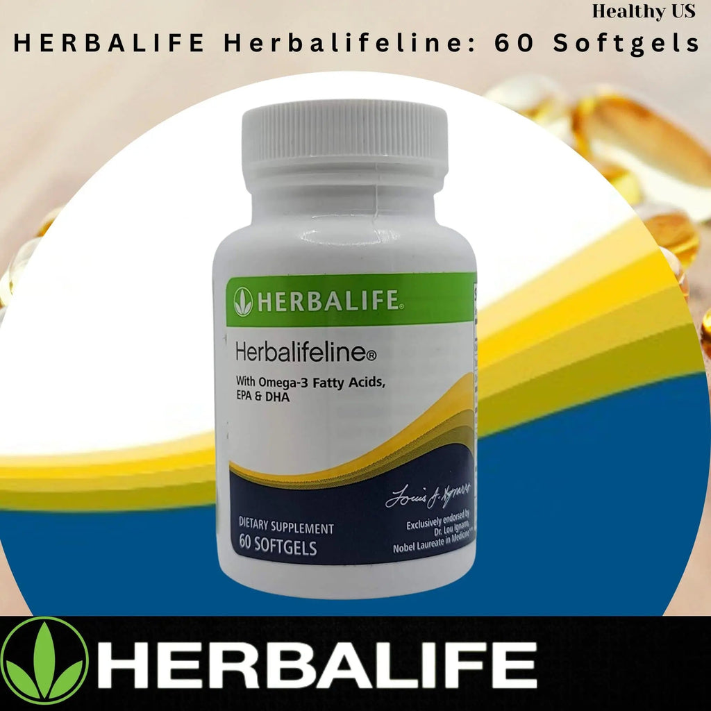 Herbalife Herbalifeline: 60 Softgels with Vitamin E, Marine Lipid Complex, Omega-3 Fatty - TrustMedUSA