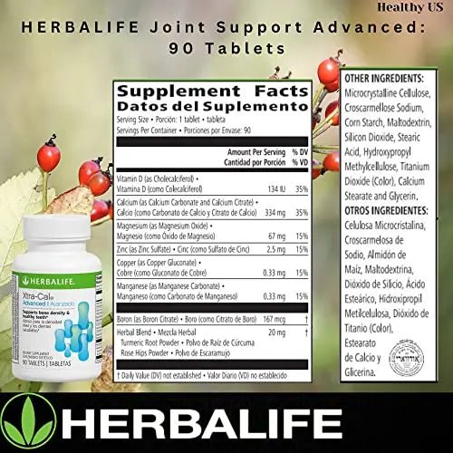 Herbalife Xtra-Cal Advanced: Tablets with Vitamin D and Minerals, Rich in Calcium - TrustMedUSA