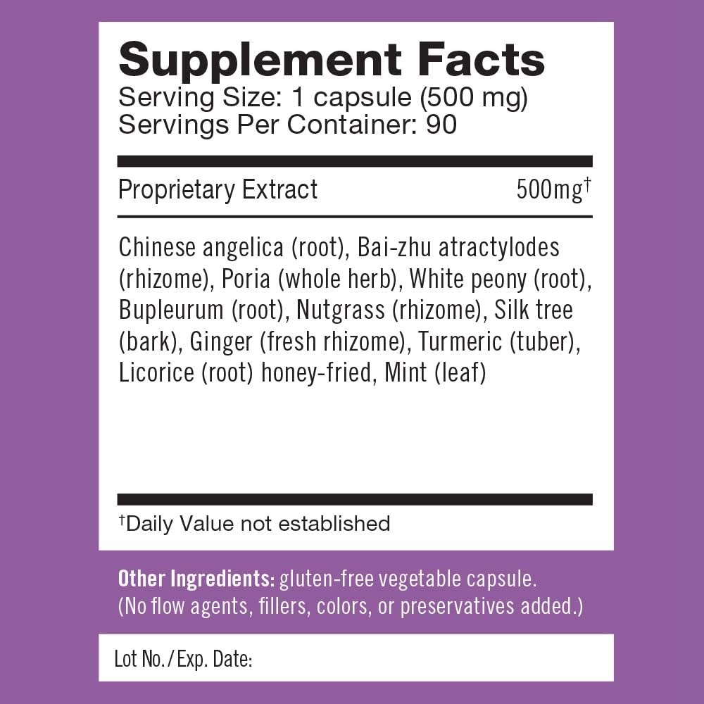 Herbalogic - Decompress MX Herb Capsules - Maximum Stress & Tension Relief - Reduces Anger & Moodiness, Positive Mood Support - Based on the Traditional Chinese Formula Xiao Yao San - 90 Cap Count - TrustMedUSA