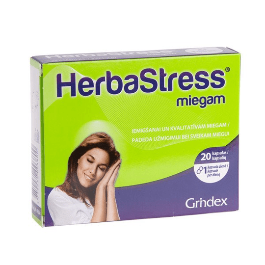HERBASTRESS for sleep 450 mg, 20 caps - TrustMedUSA