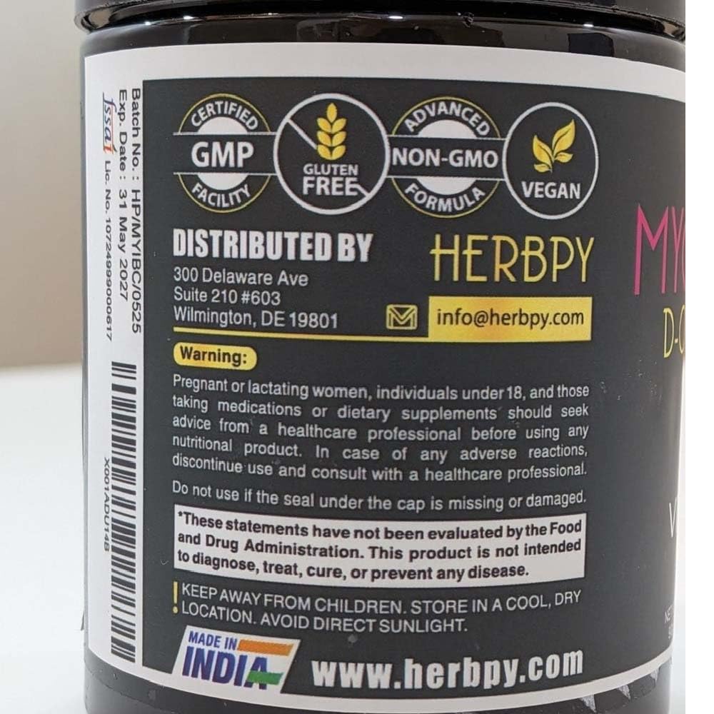 Herbpy 6in1 Premium 40:1 Myo-Inositol & D-Chiro Inositol Supplement for Women with Folate, Berberine HCl 97%, Vitamin D3 & K2 - Hormonal Balance & Ovarian Health Support- 120 Vegan Capsules - Maple Wellness Supplements
