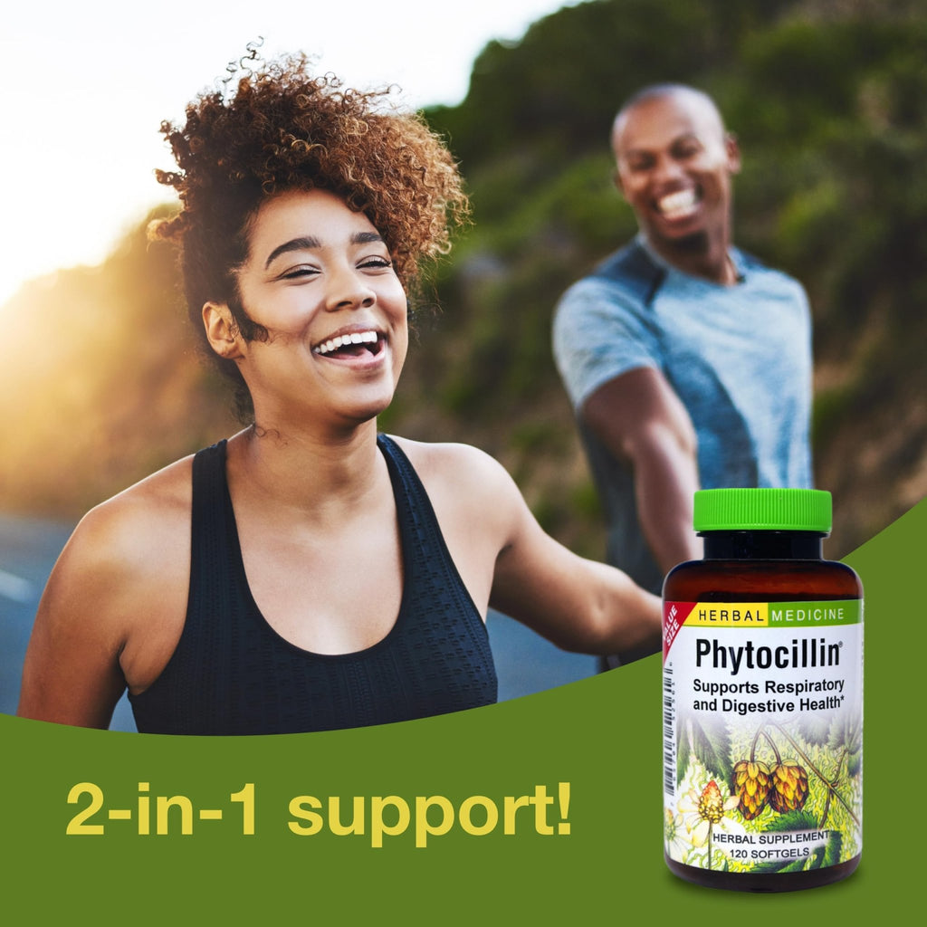 Herbs Etc. Phytocillin - Respiratory & Digestive Health Support Supplement - Herbal Formula to Support Digestion - Support Healthy Breathing - 120 Softgels (120 Servings) - TrustMedUSA