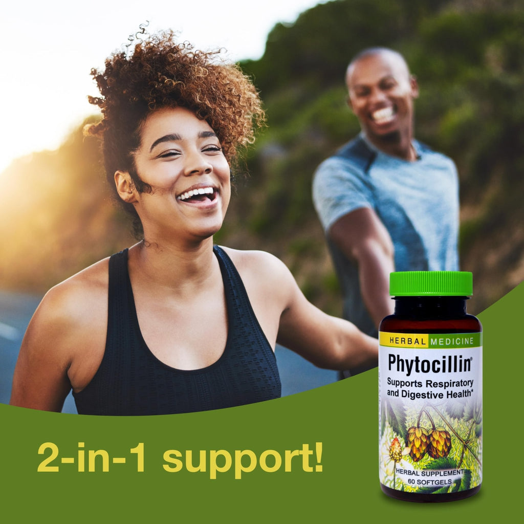 Herbs Etc. Phytocillin - Respiratory & Digestive Health Support Supplement - Herbal Formula to Support Digestion - Support Healthy Breathing - 60 Softgels (60 Servings) - TrustMedUSA