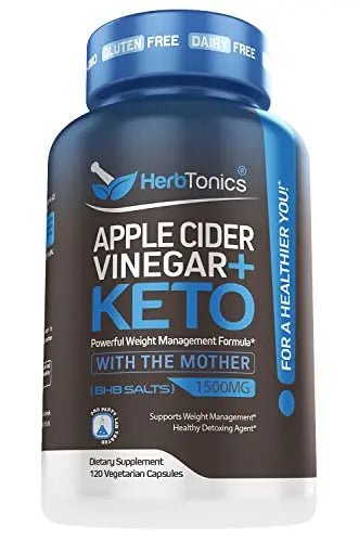 Herbtonics Apple Cider Vinegar Capsules Plus Keto BHB | Fat Burner & Weight Loss - TrustMedUSA