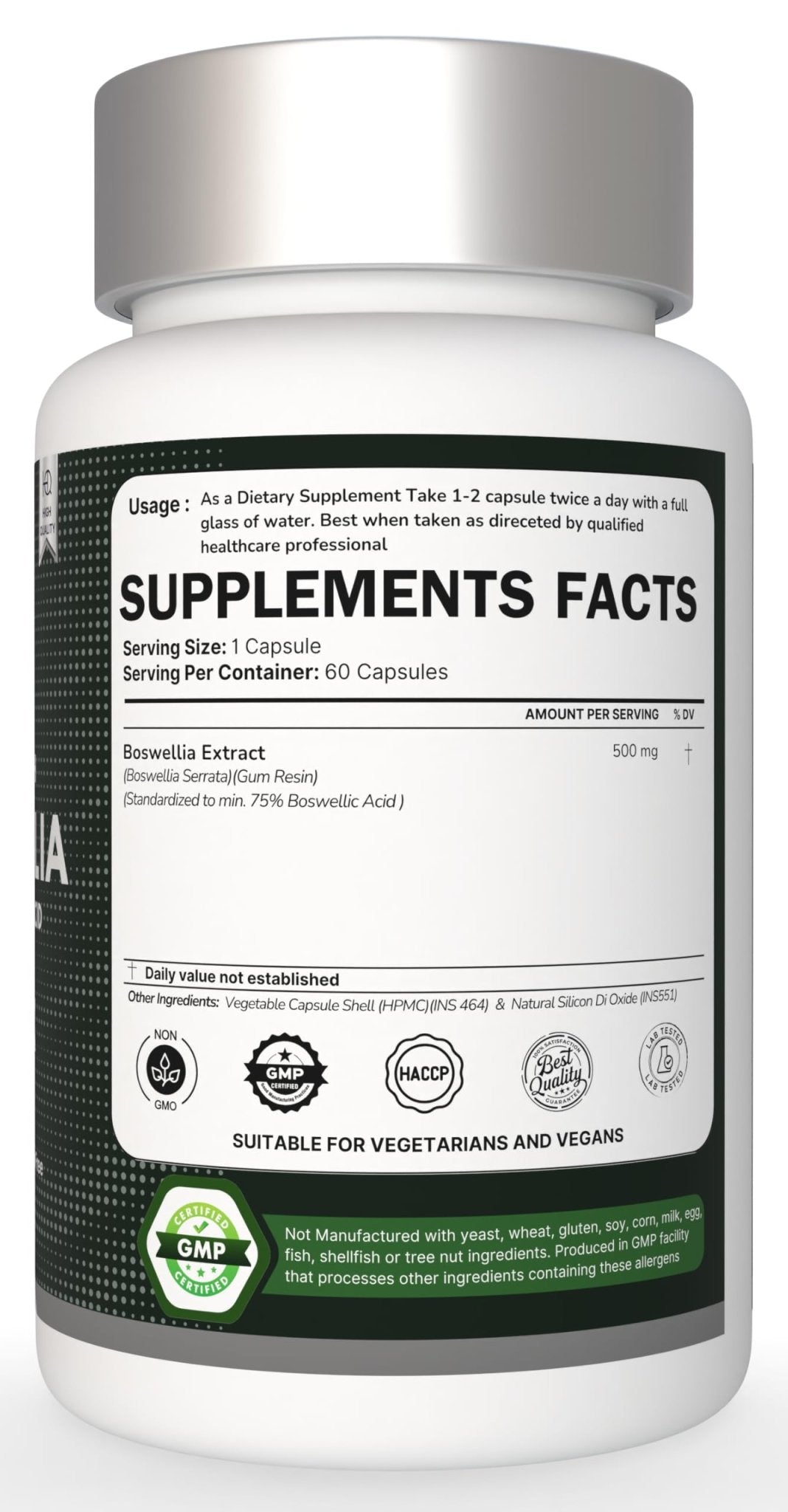 Heroot Boost Joint Mobility with 75% Extra Strength Boswellia Serrata Extract, 120 Capsules - TrustMedUSA