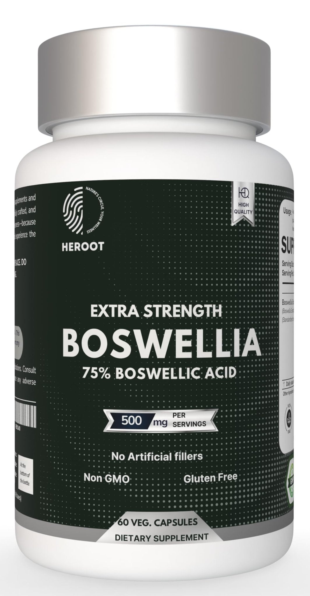 Heroot Boost Joint Mobility with 75% Extra Strength Boswellia Serrata Extract, 120 Capsules - TrustMedUSA