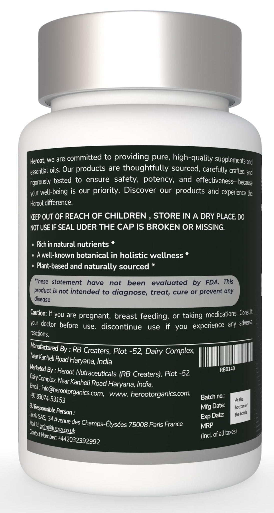 Heroot Boost Joint Mobility with 75% Extra Strength Boswellia Serrata Extract, 120 Capsules - TrustMedUSA