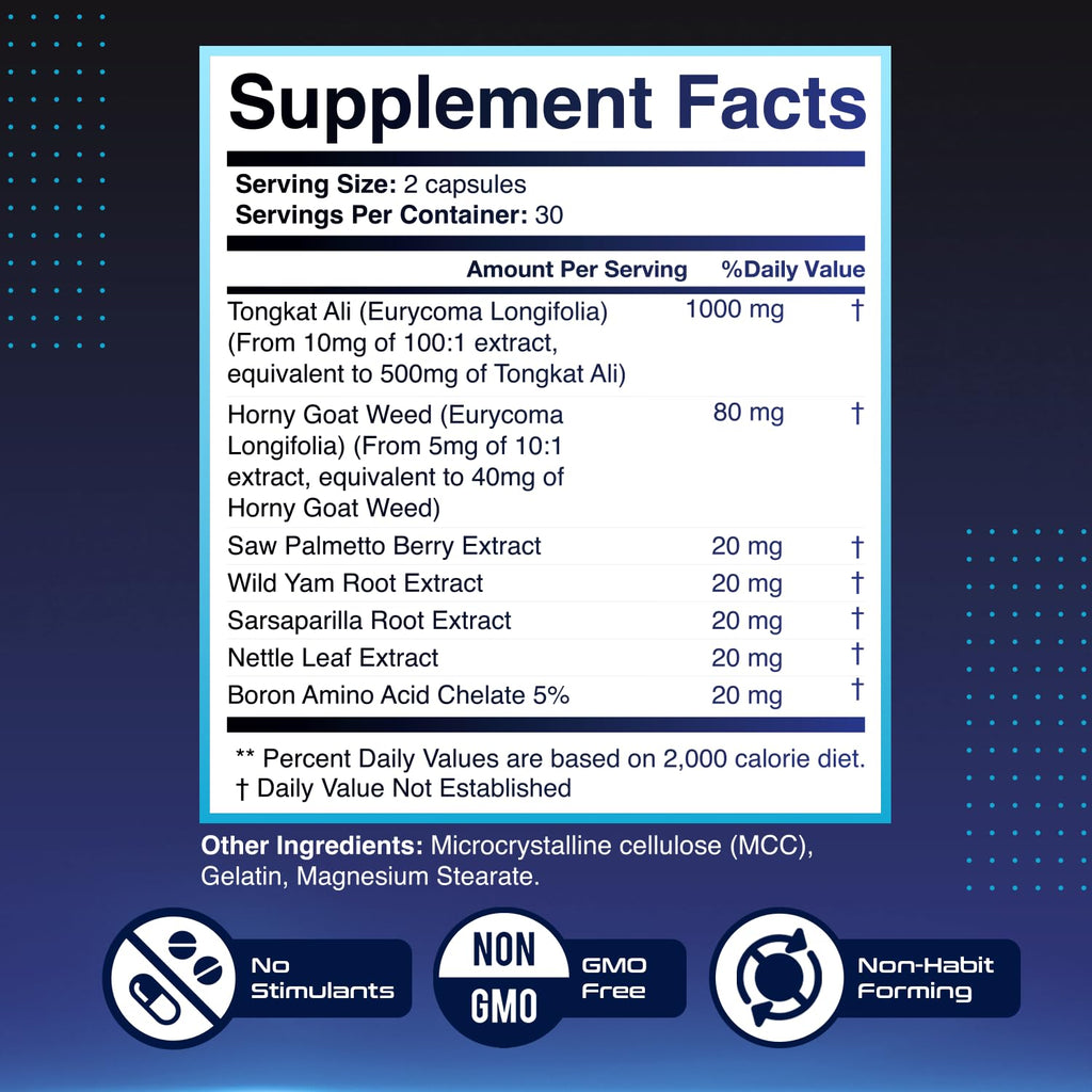 HeroUP - Natural Wellness Supplement with Plant-Based Ingredients – Non-GMO, Stimulant-Free | Made in the USA, GMP-Certified | 60 Capsules, 6 Month Suppy - TrustMedUSA