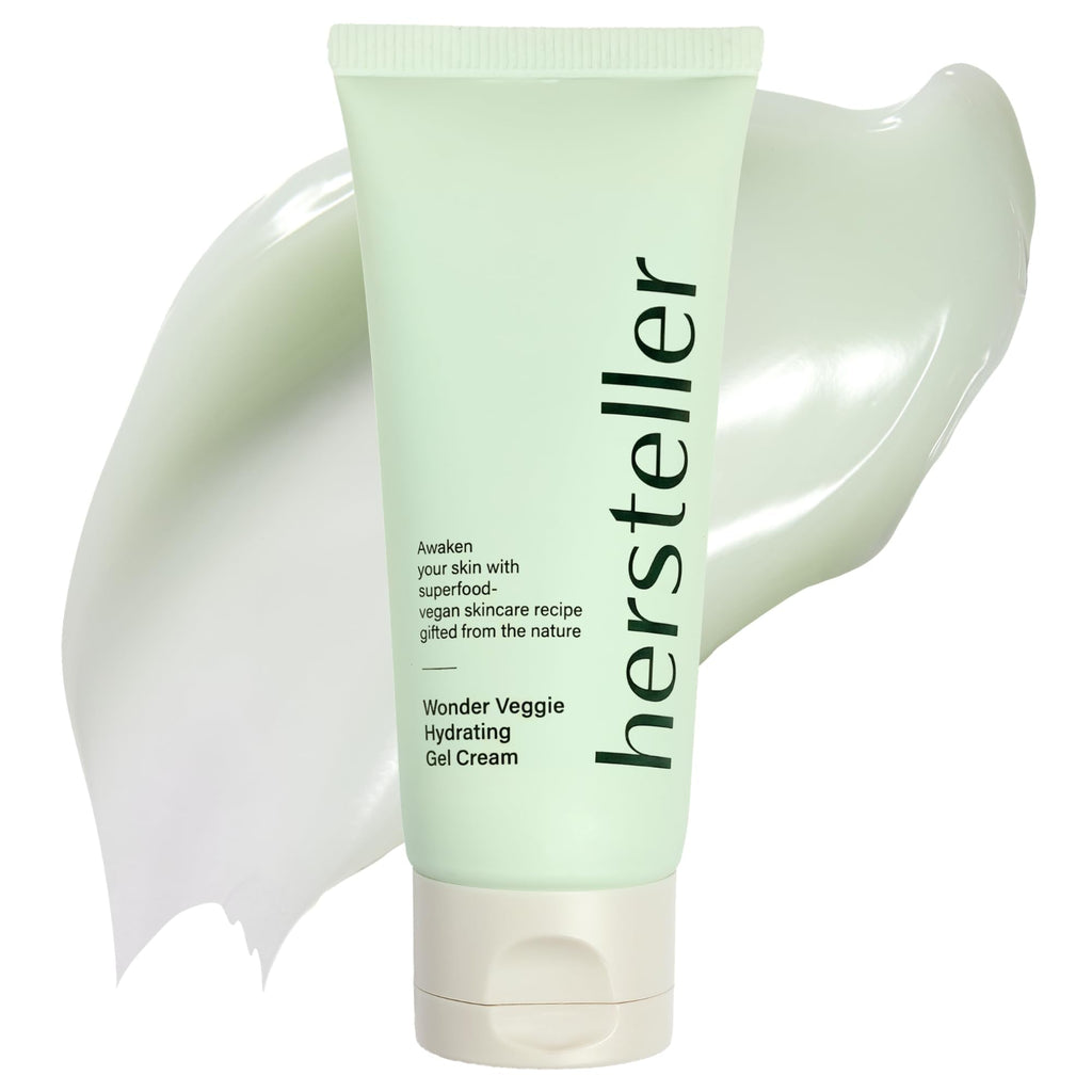 Hersteller Wonder Veggie Hydrating Gel Cream, Vegan K-Beauty Face Moisturizer with 72% Kale Extract, Lightweight Non-Sticky 24H Hydration for Sensitive Skin, Value Size, 2.7 fl oz / 80ml - Maple Wellness Supplements