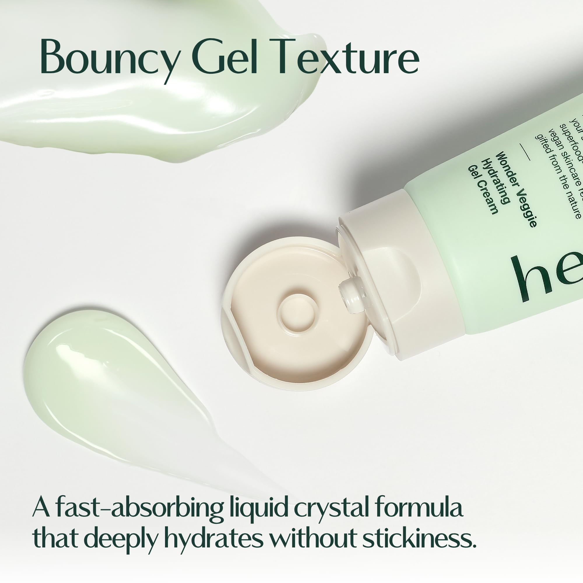Hersteller Wonder Veggie Hydrating Gel Cream, Vegan K-Beauty Face Moisturizer with 72% Kale Extract, Lightweight Non-Sticky 24H Hydration for Sensitive Skin, Value Size, 2.7 fl oz / 80ml - Maple Wellness Supplements