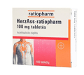 Herz ASS-Ratiopharm tablets, 100 Tabs - TrustMedUSA