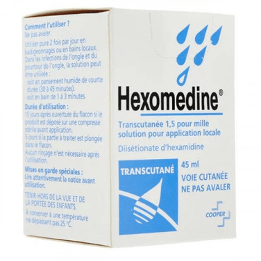 Hexomedine Transcutaneous 45ml bottle - TrustMedUSA