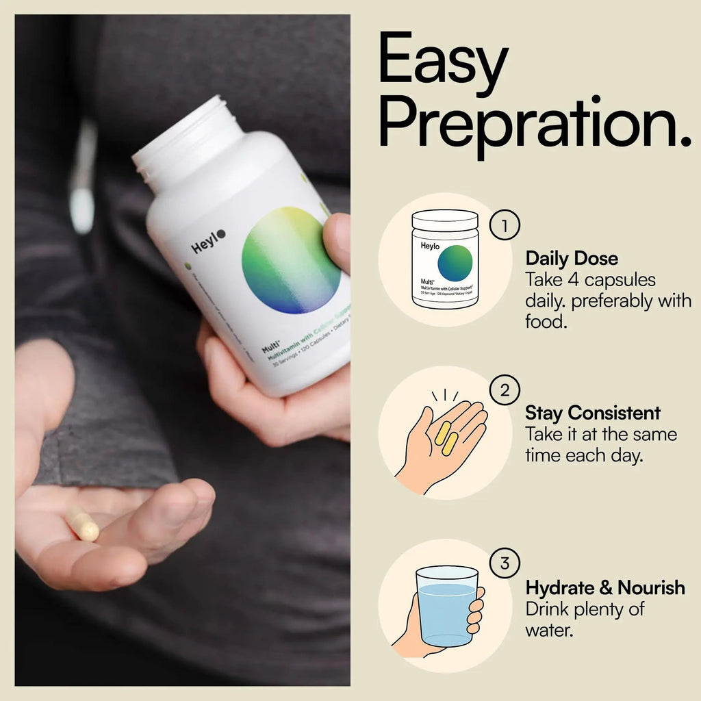 Heylo Multi+ Advanced Multivitamin Supplement – Boosts Energy, Enhances Immune Support, Provides Antioxidant Protection, Promotes Detoxification - TrustMedUSA