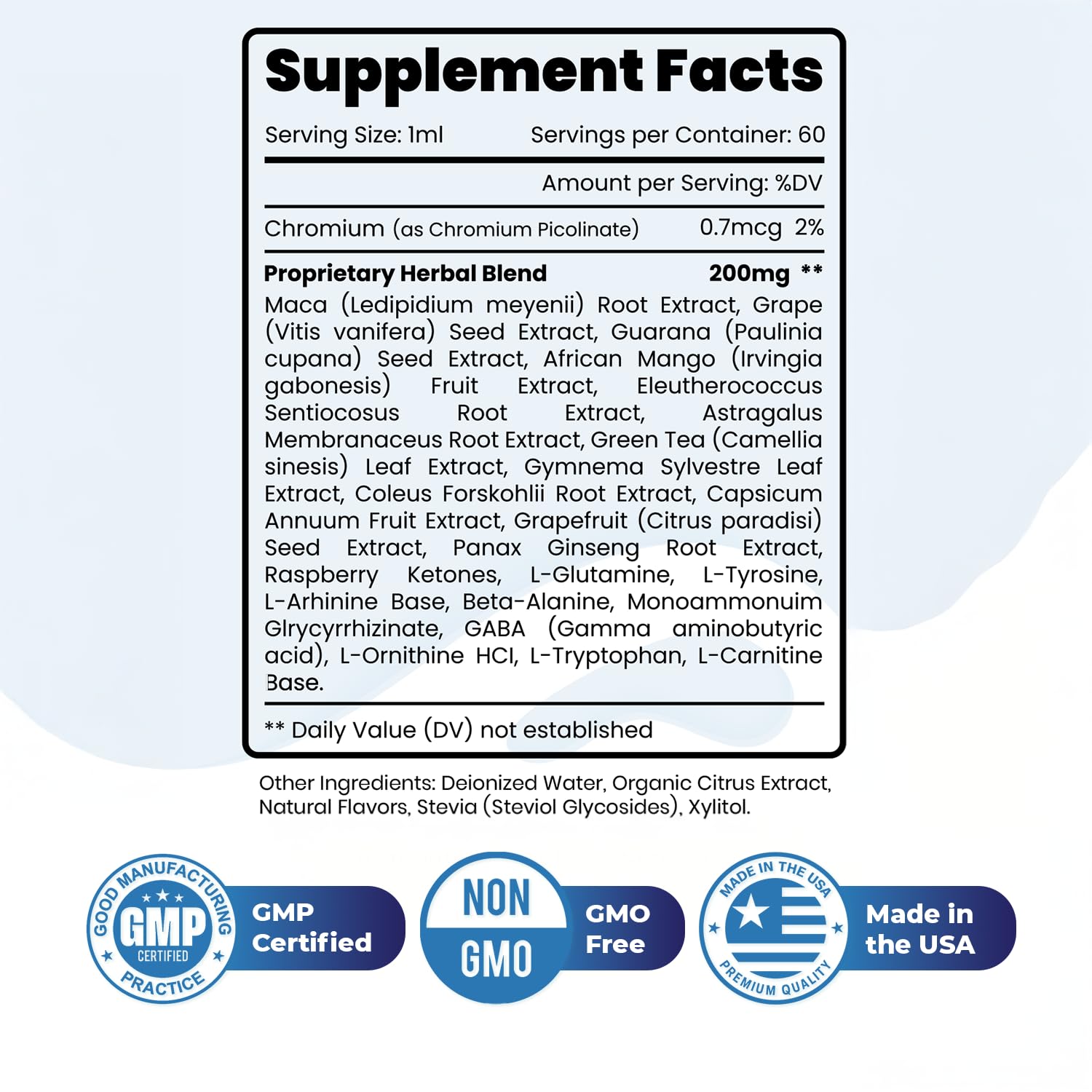 Hidragenix – Natural Herbal Supplement with Maca, Green Tea, Grape Seed & More – Non-GMO, 60 Servings – Manufactured in the USA, 2 FL.OZ, 60ml - 1 Month Supply - TrustMedUSA