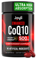High Absorption CoQ10 500MG - Co Q 10 Supplement 120 Softgels for Heart Health&Energy Production - Enhanced CoQ10 Nutritional Supplements with Coenzyme Q10 - TrustMedUSA