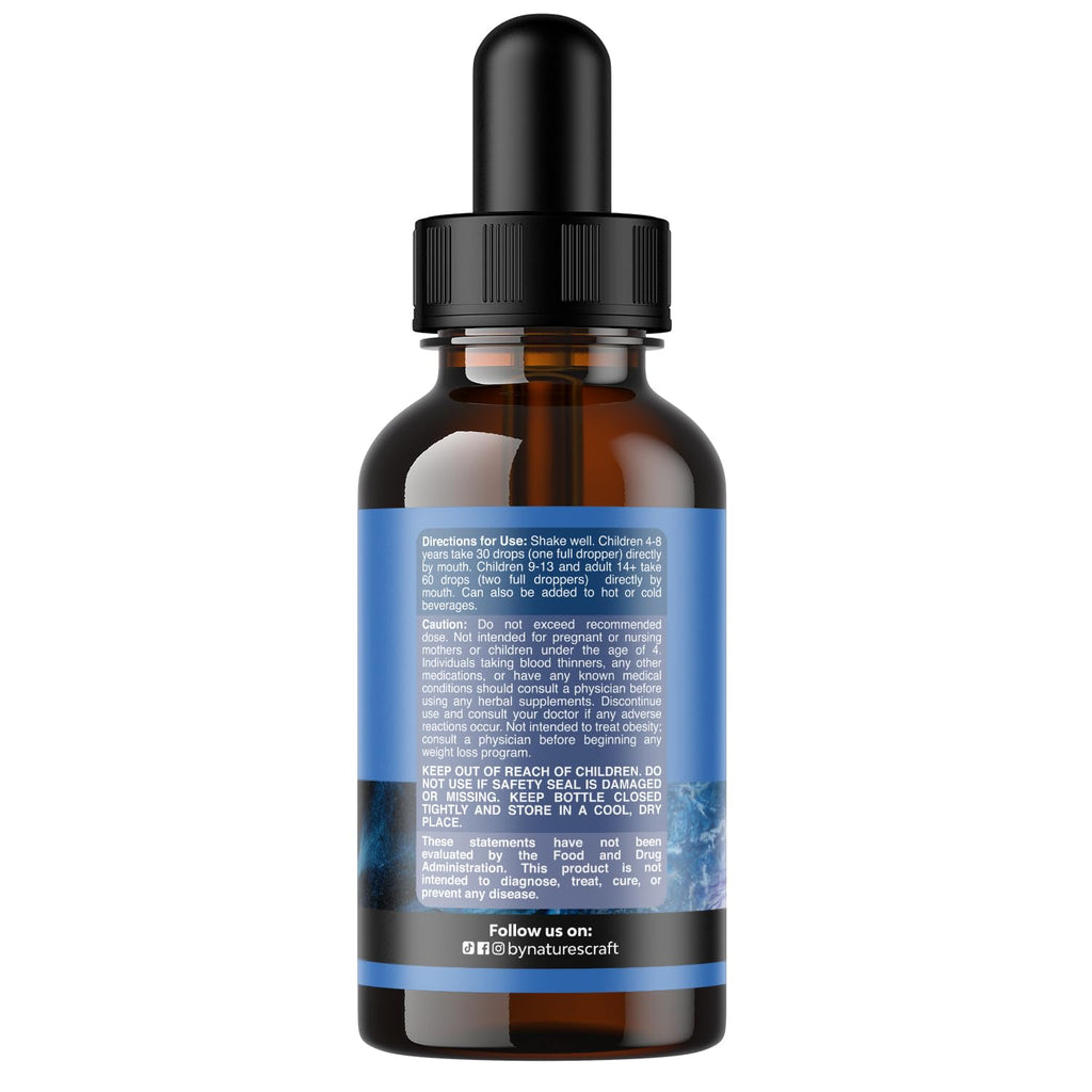 High Absorption L-Theanine Liquid Drops - Nootropic Focus Supplement with L Theanine 200mg Per Serving and Chamomile Extract Supplement for Adults and Kids Relaxation and Focus - 2 Fl Oz - TrustMedUSA