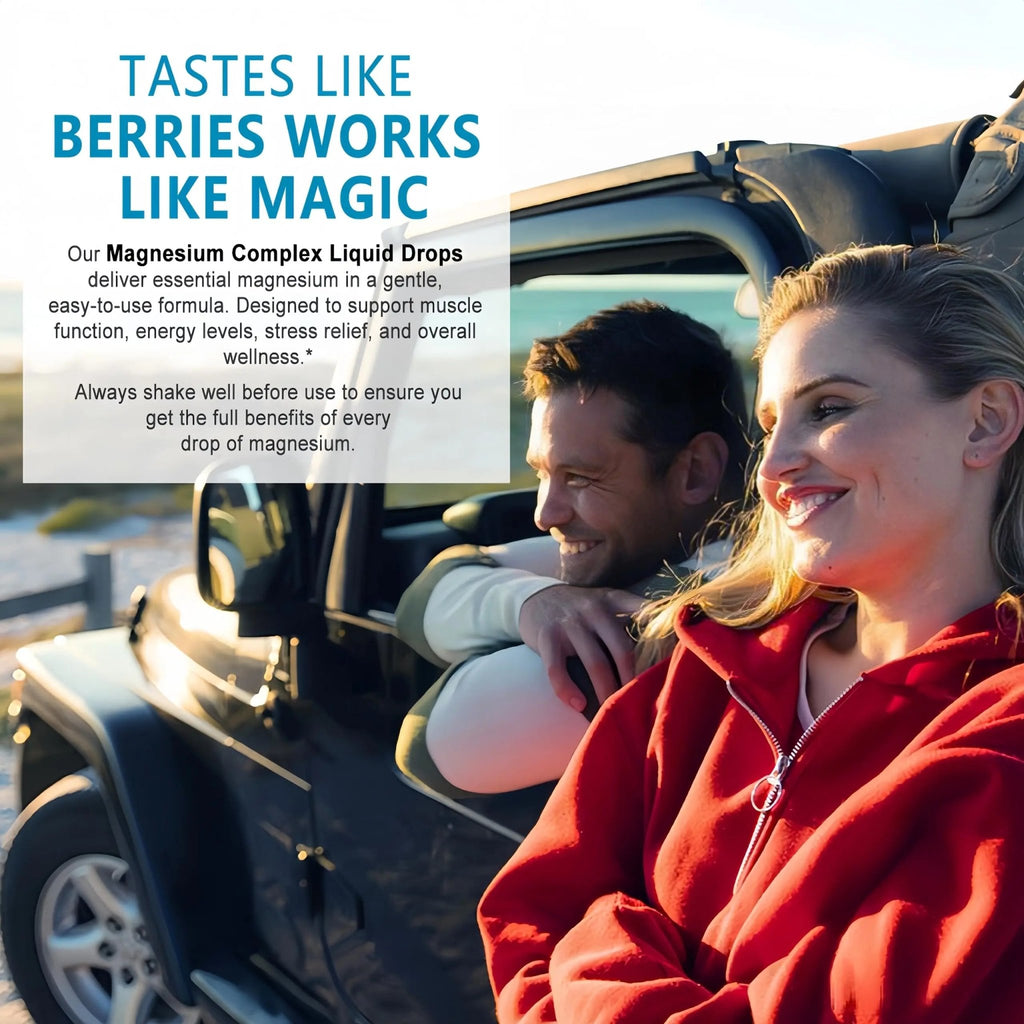 High Absorption Magnesium Complex Drops | 10-in-1 Liquid Magnesium Complex for Women & Men with Glycinate,Citrate,Taurate | for Stress Relief,Sleep,Heart Health | Vegan,Non-GMO,Fast-Acting Formula - TrustMedUSA