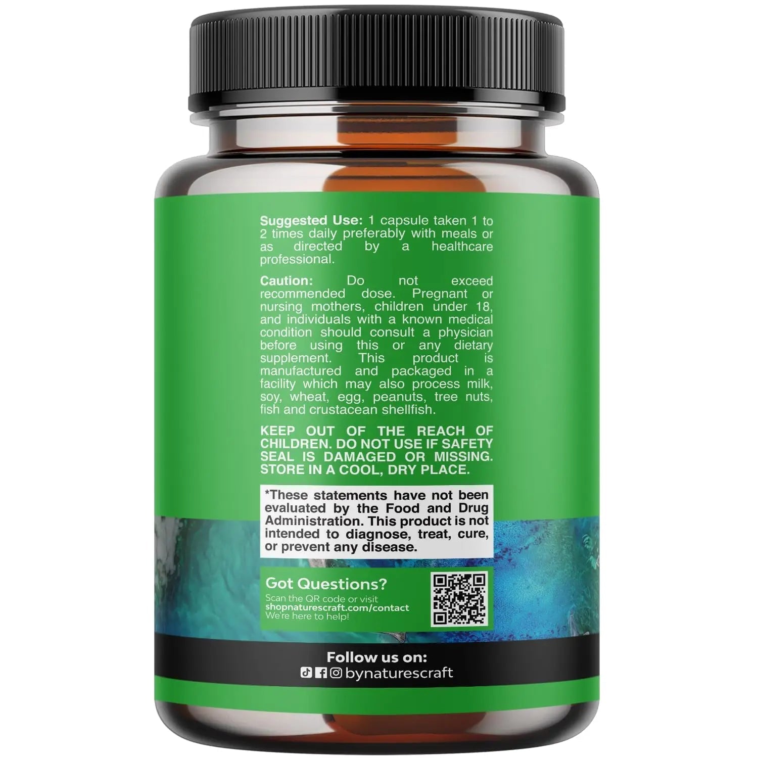 High Absorption Magnesium Complex Supplement - Magnesium Oxide 500mg with Citrate 500mg for Sleep and Mood Support - Pure Citrate per Serving for Muscle Stomach and Digestion - 60 Count - TrustMedUSA
