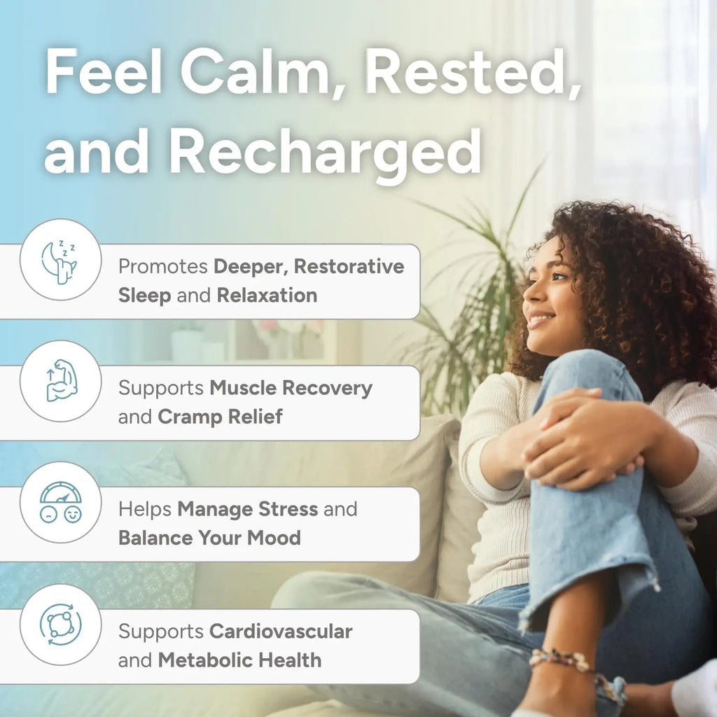 High Absorption Magnesium Complex with Glycinate, Malate & Taurate - Premium Magnesium Supplement for Sleep, Relaxation, Leg Cramps & Stress Relief - 100% Chelated & Easy On The Gut - 90 Capsules - TrustMedUSA