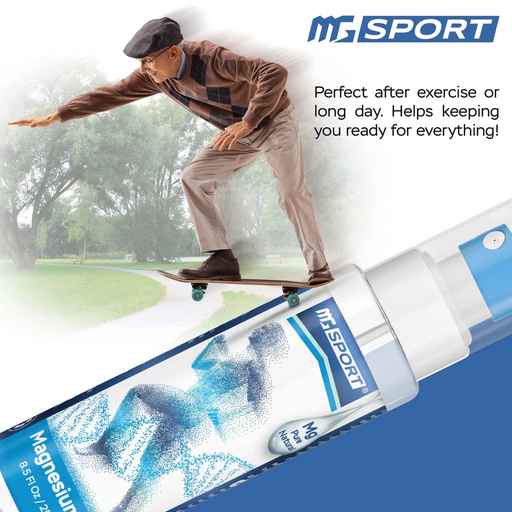 High Absorption Pure Magnesium Oil Spray – 250 ml – 100% Pure Magnesium Chloride - TrustMedUSA