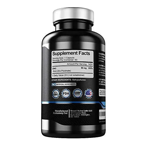 High Potency Zinc Picolinate 50MG- Vegan Zinc Supplement, Supports - TrustMedUSA