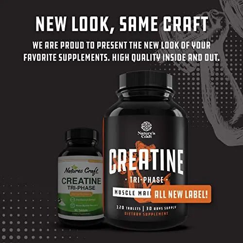High Strength Tri Phase Creatine Pills - Muscle Mass Gainer and Muscle Recovery Creatine - TrustMedUSA