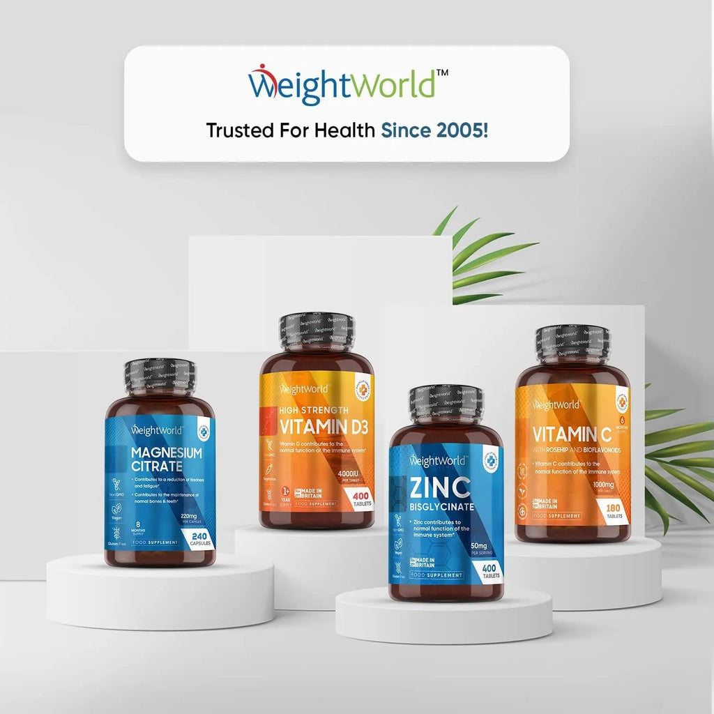 High Strength Zinc Tablets 50mg – 400 Vegan Zinc Bisglycinate Tablets 6+ Months - TrustMedUSA