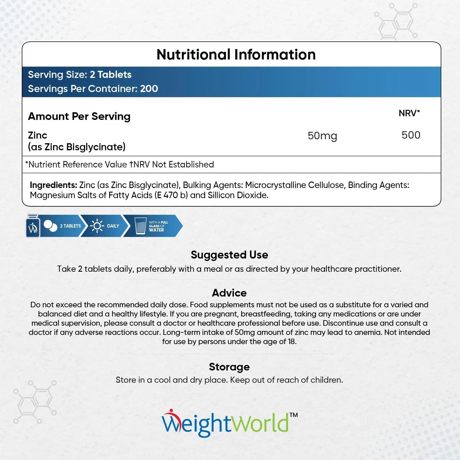 High Strength Zinc Tablets 50mg – 400 Vegan Zinc Bisglycinate Tablets 6+ Months - TrustMedUSA