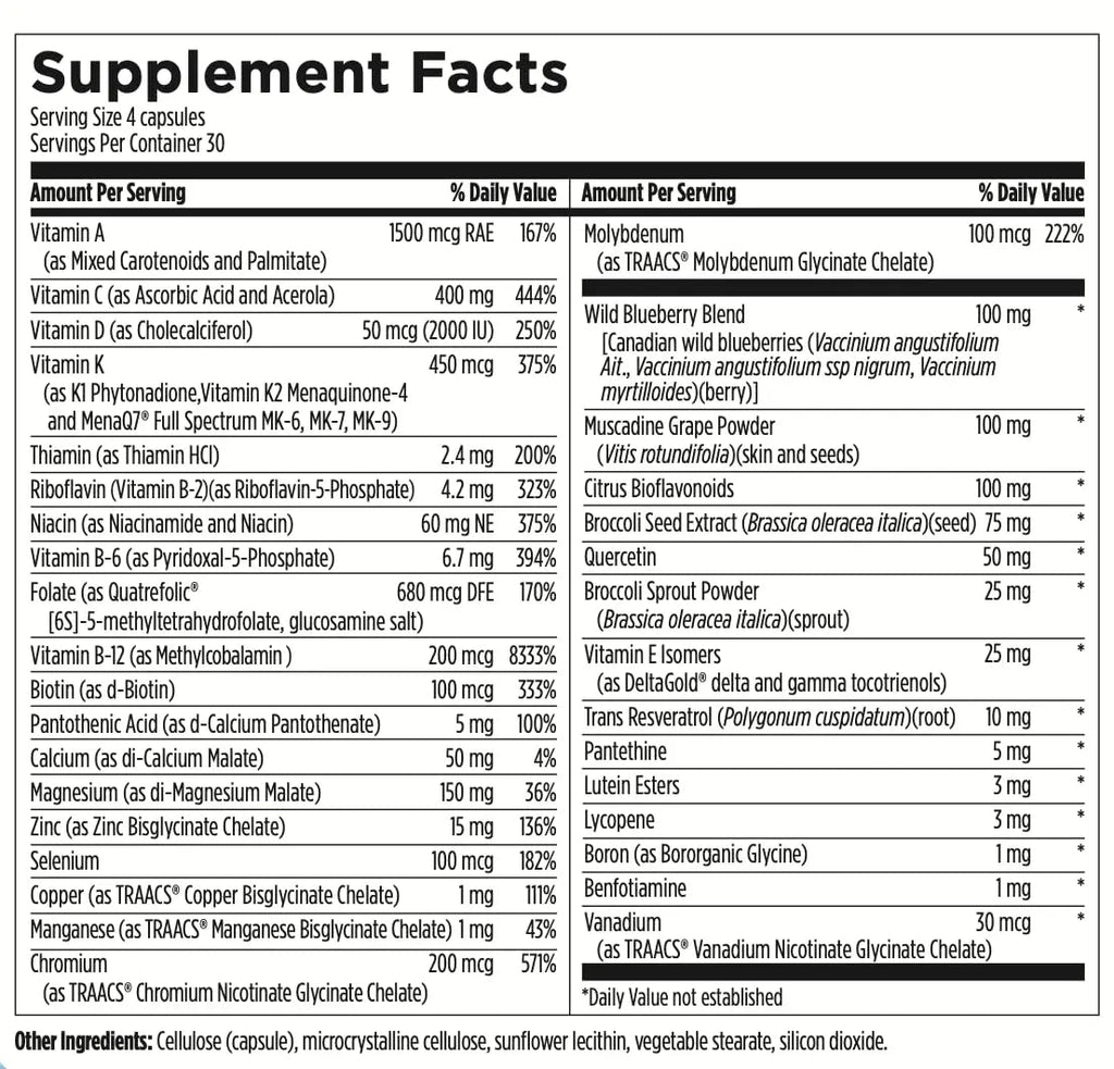 Highbe Men's Multivitamin, 120 Vegetarian Capsules, Daily Supplement with Vitamins and Minerals - TrustMedUSA