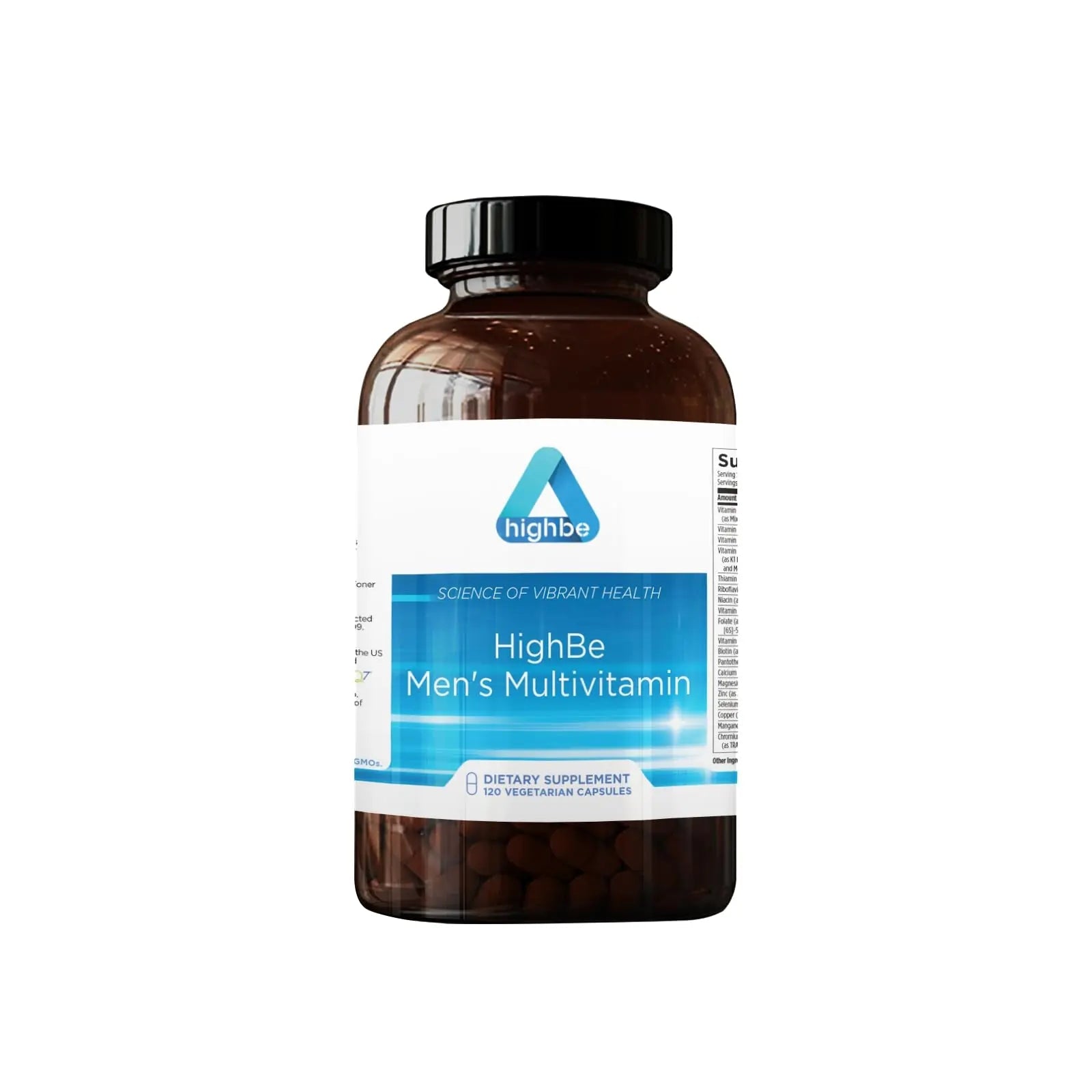 Highbe Men's Multivitamin, 120 Vegetarian Capsules, Daily Supplement with Vitamins and Minerals - TrustMedUSA