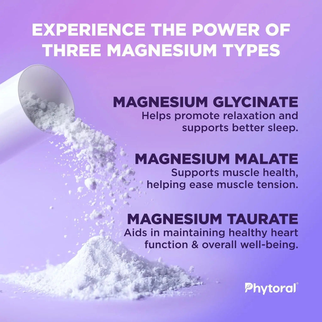 Highly Potent Magnesium Complex Capsules - Triple Magnesium Blend with Taurate Glycinate and Malate - 400mg Supplement Supports Relaxation & Overall Wellness Non-GMO Vegan - 90 Count - TrustMedUSA