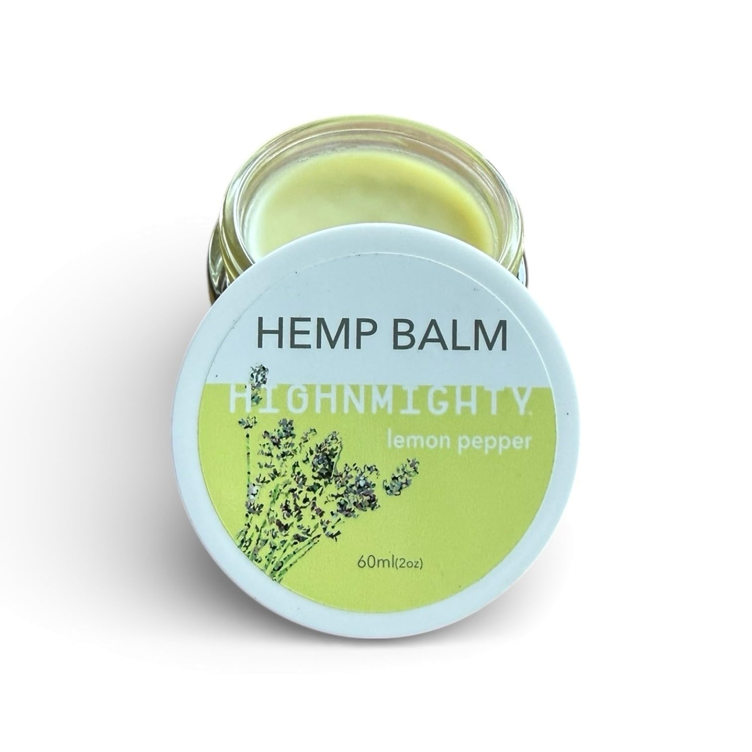 Highnmighty Maximum Strength Lemon Pepper Hemp Balm Salve | Daytime Relief, Relaxing, Natural, Fast-Acting Topical Cream for Muscle Joint Back Knee Shoulder Neck Elbow Hand Foot Relief, 60ml (2oz) - TrustMedUSA