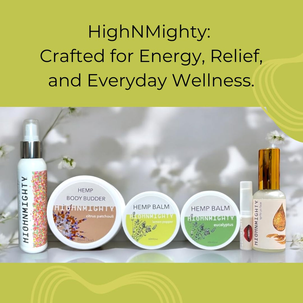 Highnmighty Maximum Strength Lemon Pepper Hemp Balm Salve | Daytime Relief, Relaxing, Natural, Fast-Acting Topical Cream for Muscle Joint Back Knee Shoulder Neck Elbow Hand Foot Relief, 60ml (2oz) - TrustMedUSA