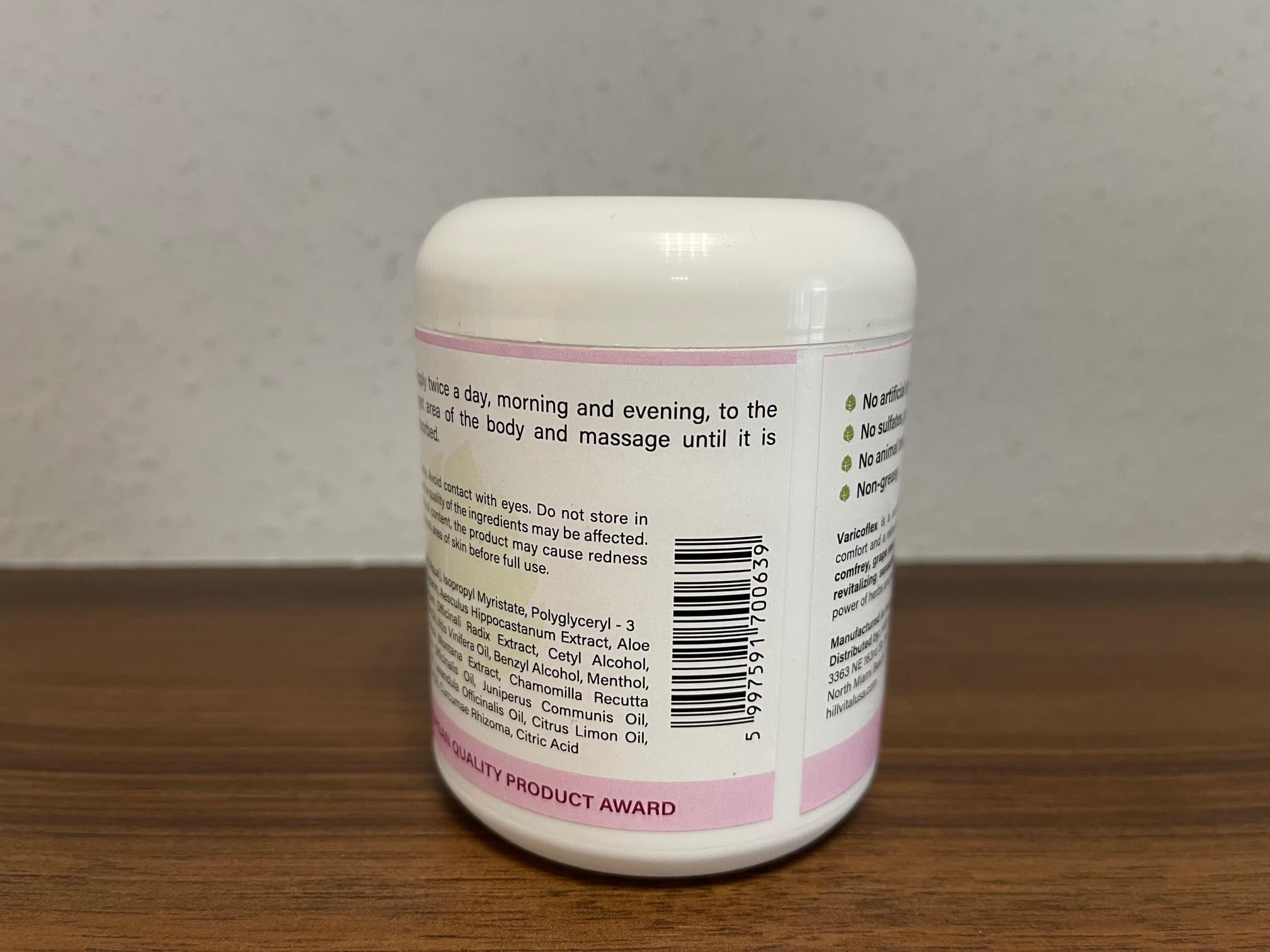 Hill Vital Natural Solutions HillVital Herbal Leg Care Balm with Horse Chestnut – Lightweight Botanical Cream for Daily Skin Care & Massage, Non-Greasy Formula for Legs & Body, 250 ml - TrustMedUSA