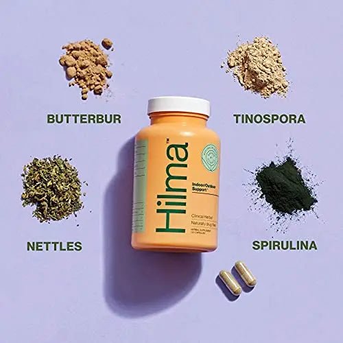 Hilma Natural Sinus Support - All Day Allergy Relief from Pollen and Dust with Butterbur - TrustMedUSA