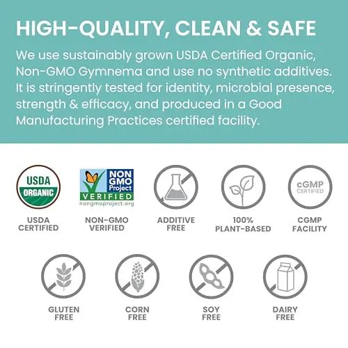 Himalaya Organic Gymnema Herbal Supplement for Weight Management, USDA Certified - TrustMedUSA