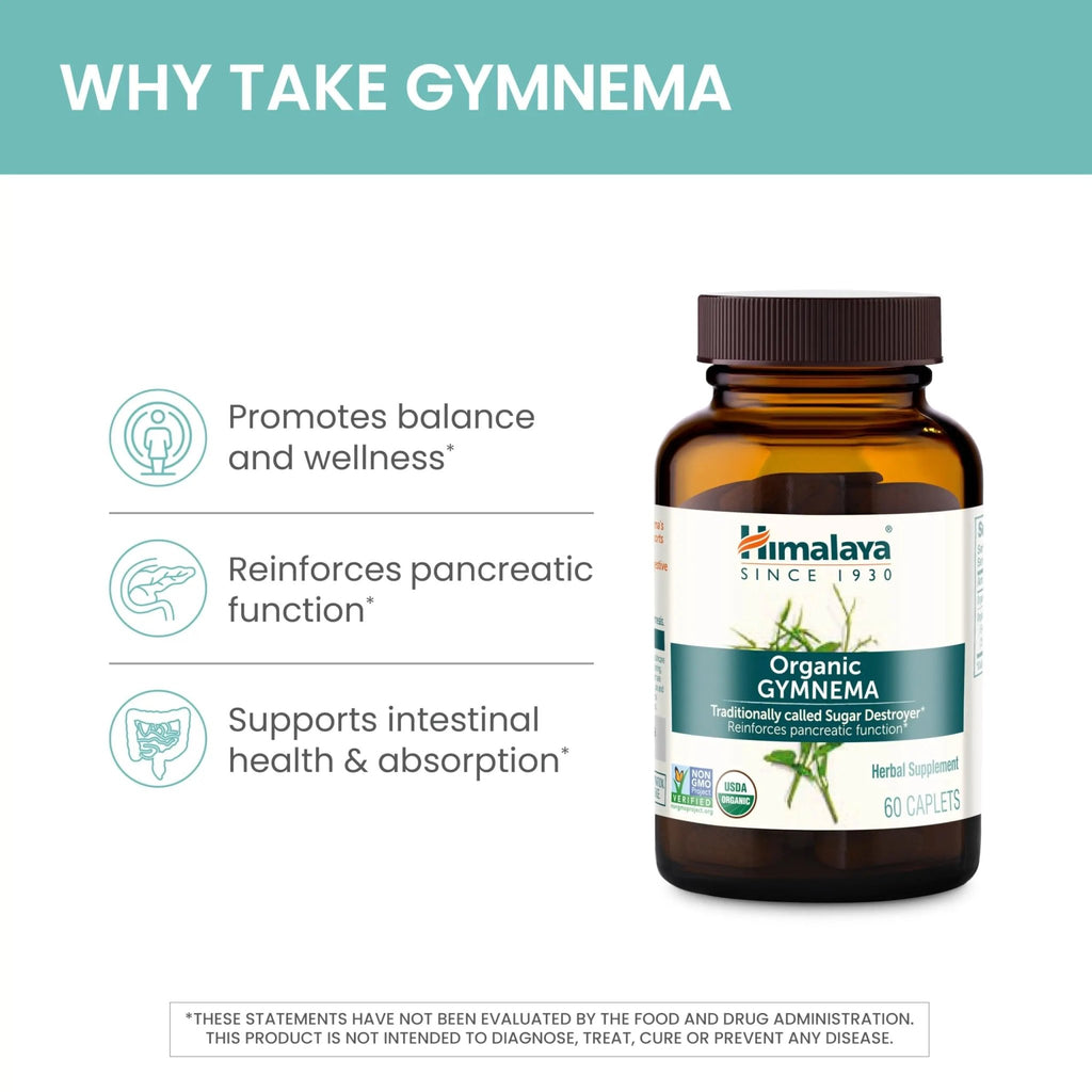 Himalaya Organic Gymnema Herbal Supplement for Weight Management, USDA Certified - TrustMedUSA