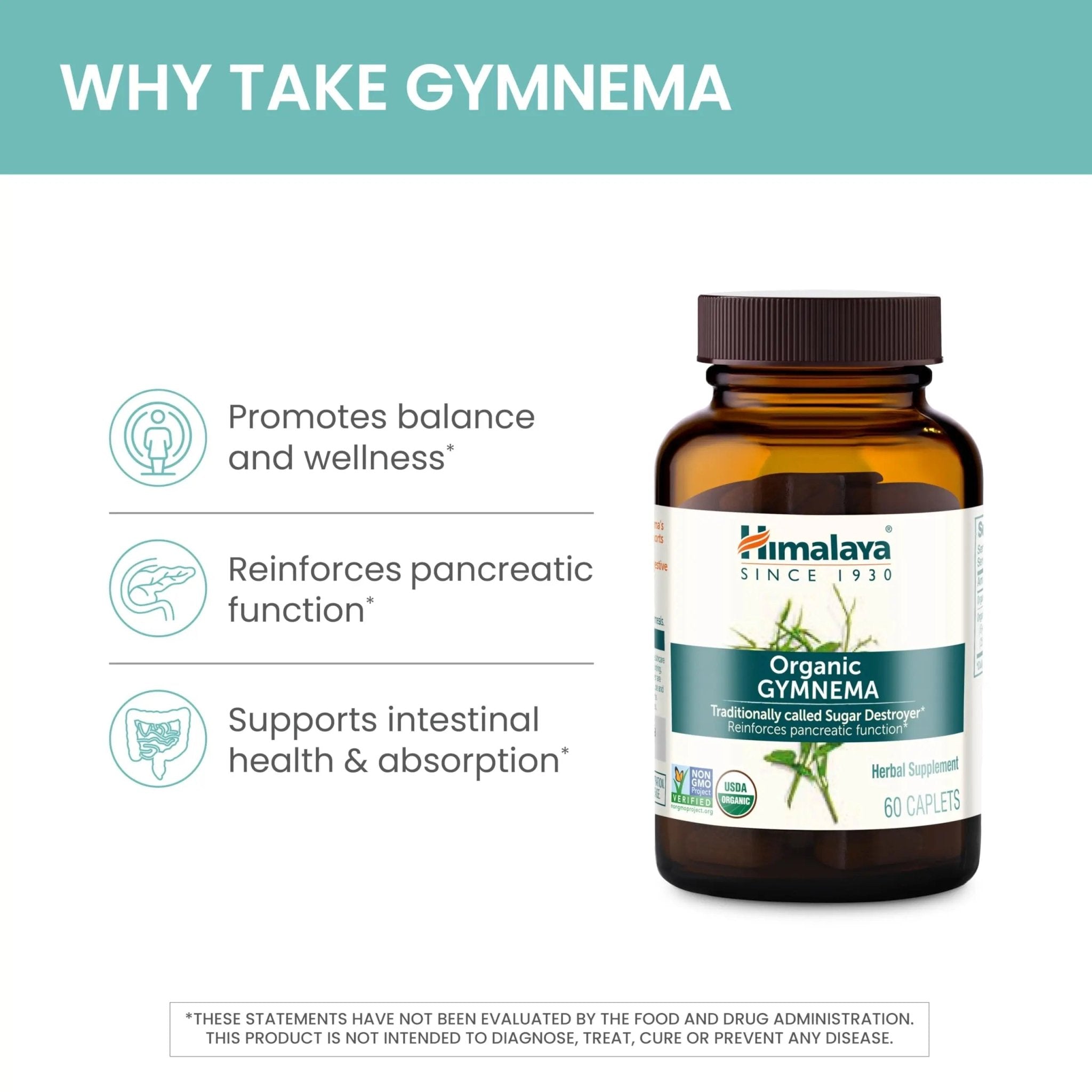 Himalaya Organic Gymnema Herbal Supplement for Weight Management, USDA Certified - TrustMedUSA