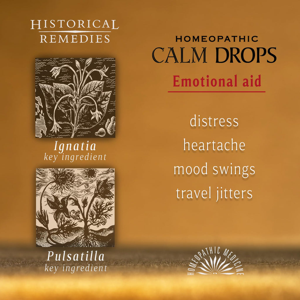 Historical Remedies Calm Drops Homeopathic Lozenges (1 Pack)| Natural Care for Emotional Stress Relief, Vegan & Gluten-Free Organic Vanilla Flavor Drops to Promote Relaxation and a Sense of Calm - Maple Wellness Supplements