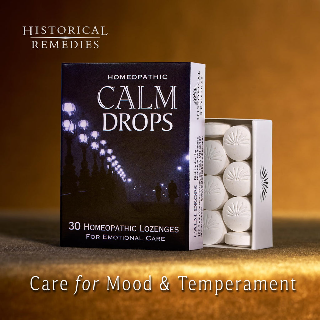 Historical Remedies Calm Drops Homeopathic Lozenges (1 Pack)| Natural Care for Emotional Stress Relief, Vegan & Gluten-Free Organic Vanilla Flavor Drops to Promote Relaxation and a Sense of Calm - Maple Wellness Supplements