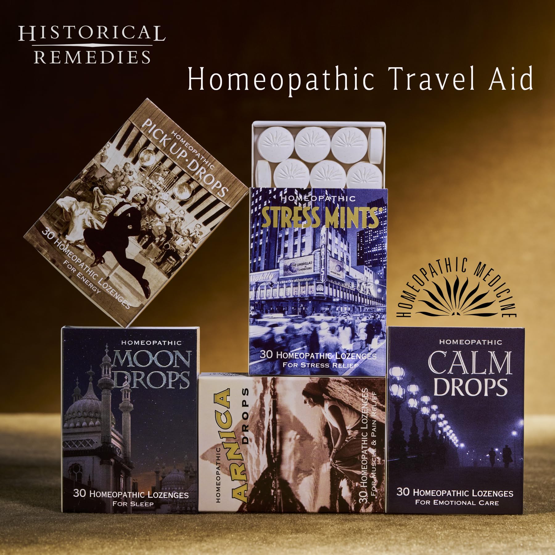 Historical Remedies Stress Mints (1 Pack) | Homeopathic Lozenges to Aid Stress & Digestion, Organic Peppermint Flavor, Vegan & Gluten-Free, Non-Habit Forming - Maple Wellness Supplements