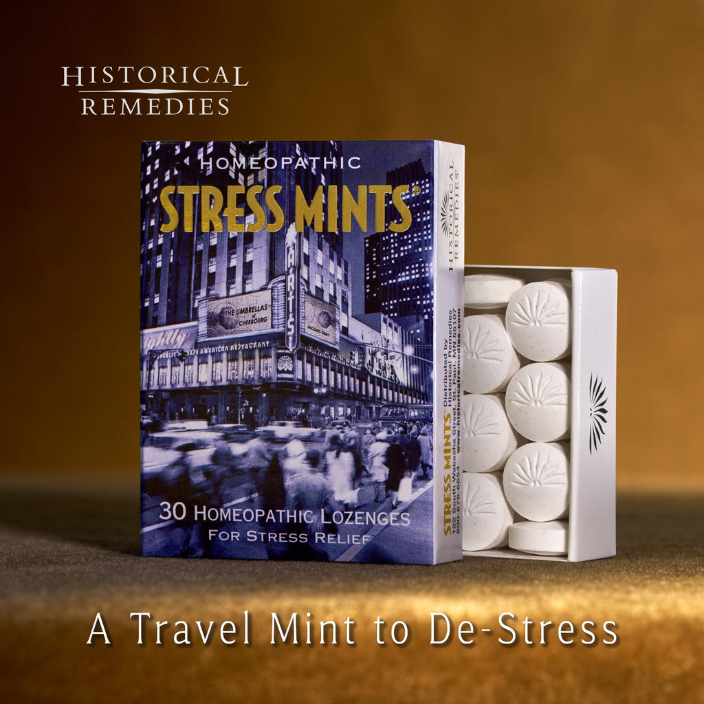 Historical Remedies Stress Mints (1 Pack) | Homeopathic Lozenges to Aid Stress & Digestion, Organic Peppermint Flavor, Vegan & Gluten-Free, Non-Habit Forming - Maple Wellness Supplements