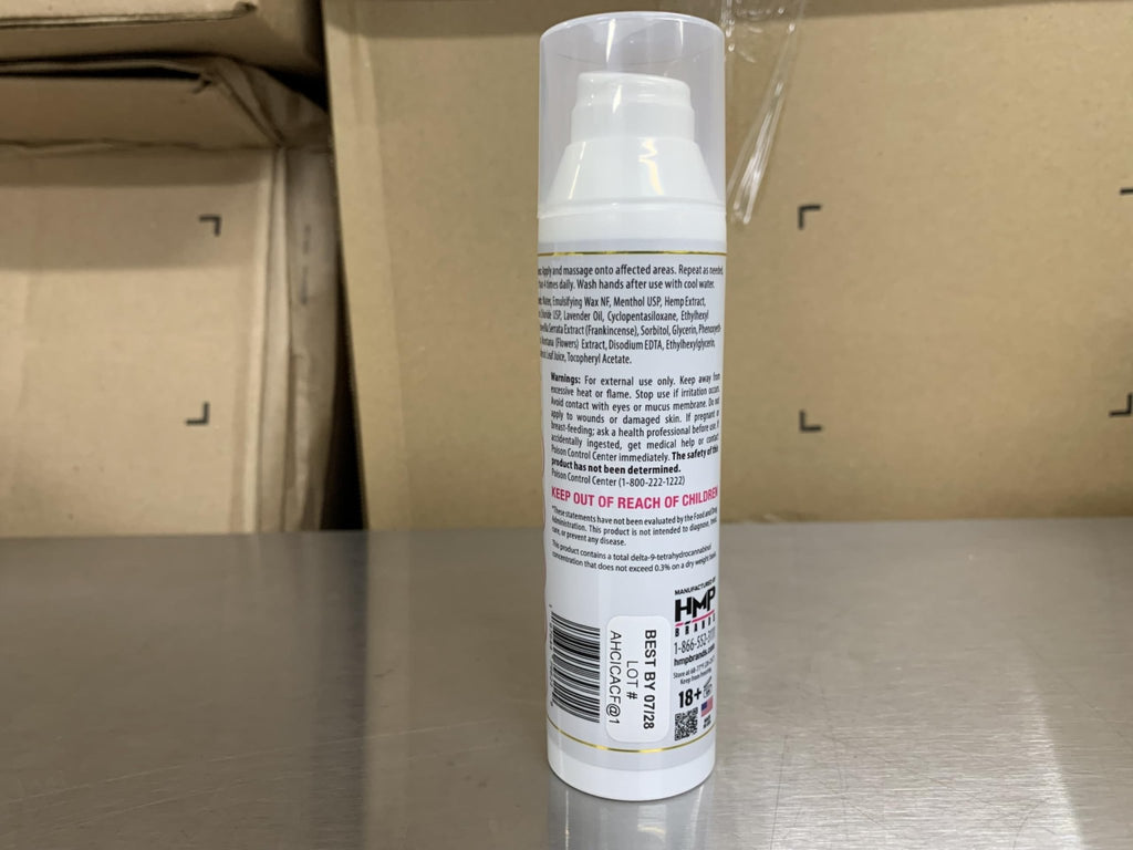 HMP BRANDS Menstrual Cramp Hemp Cream 2000MG with Menthol, Easy to Use, Natural Formula Made in USA 2.1oz - TrustMedUSA